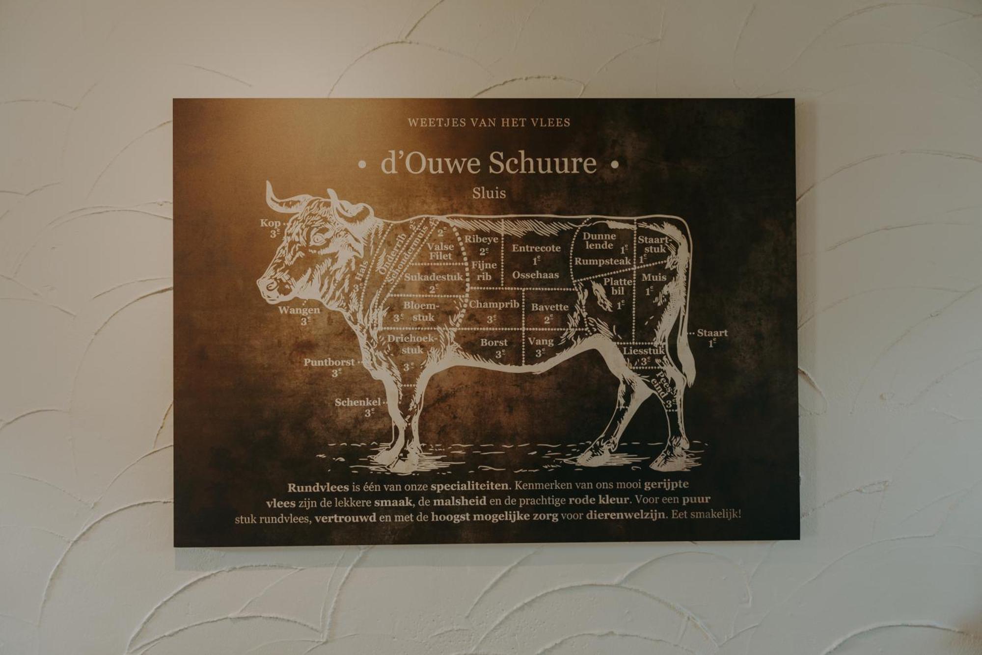 Ouwe Schuure Panzió Sluis Kültér fotó